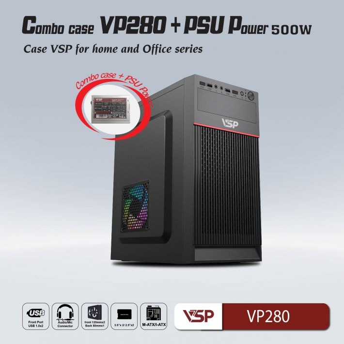 Case Thùng Máy VSP VP280 + nguồn